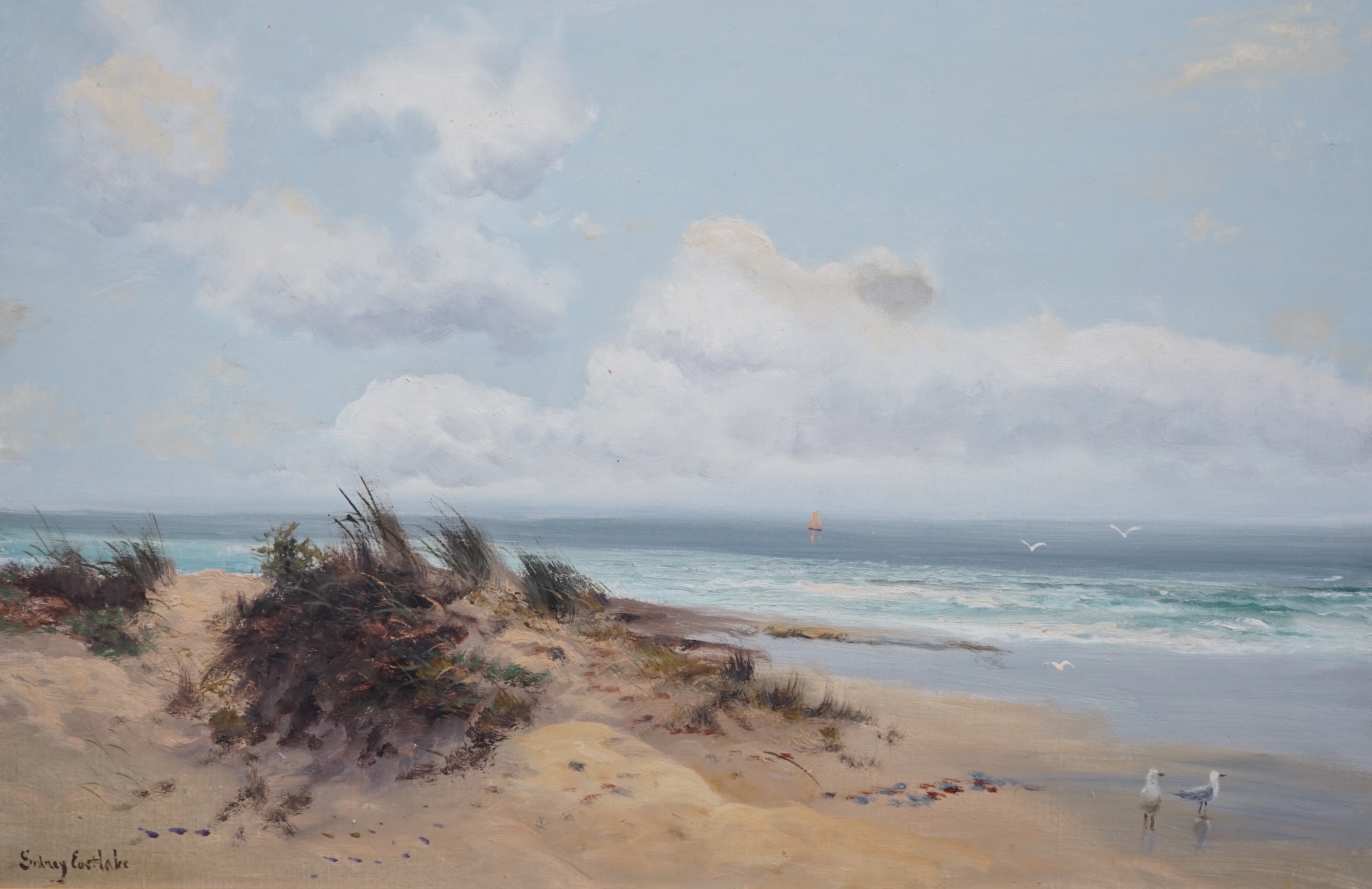 Sidney Eastlake (British, late 19th century), 'The Conway', oil on canvas, 50 x 76cm
